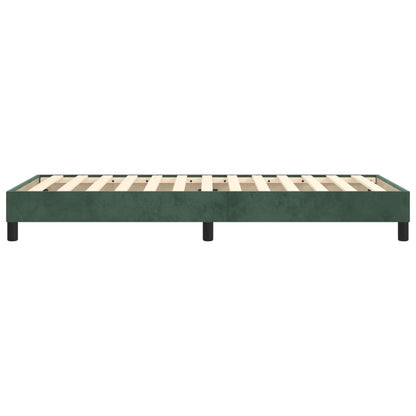 Boxspringframe Fluweel Donkergroen 90 x 200 cm 25 cm