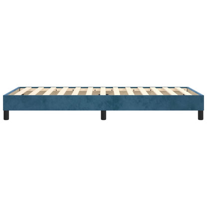Boxspringframe Fluweel Donkerblauw 90 x 200 cm 25 cm