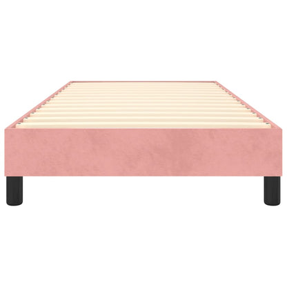 Boxspringframe Fluweel Roze 90 x 200 cm 25 cm
