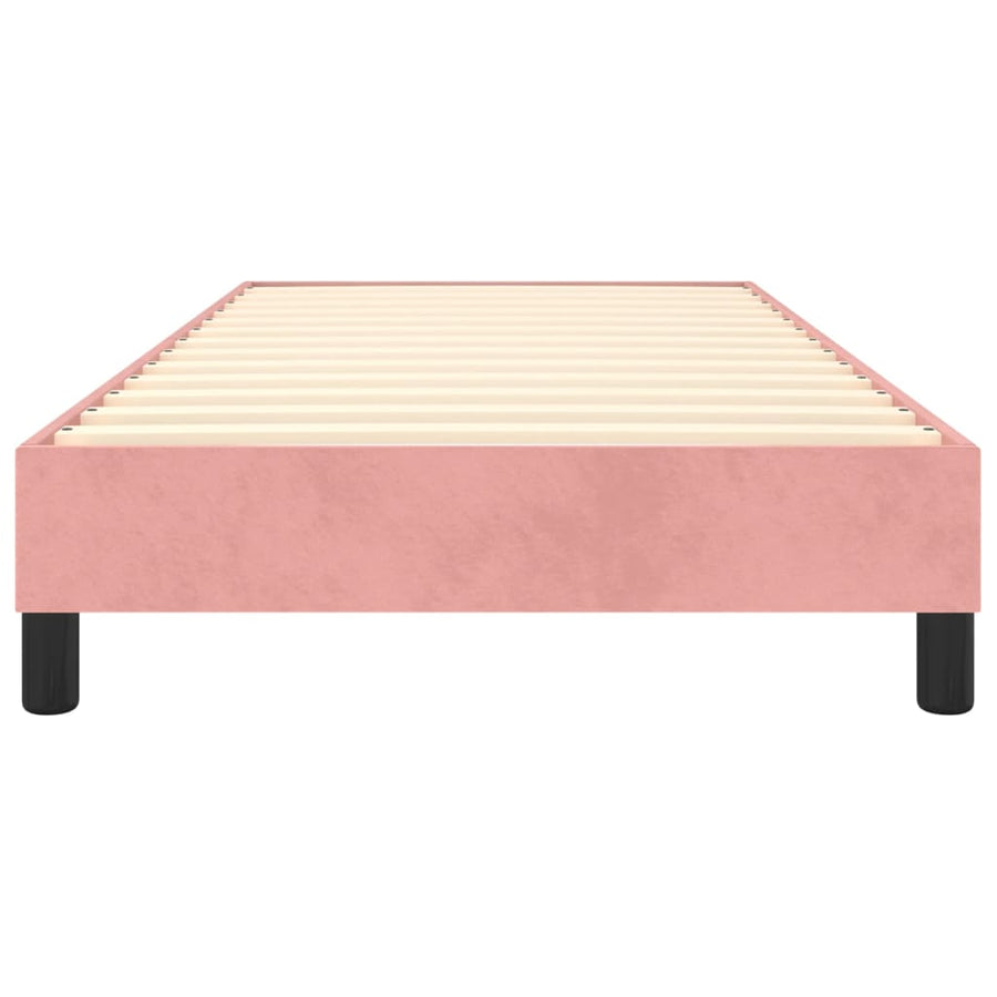 Boxspringframe Fluweel Roze 90 x 200 cm 25 cm