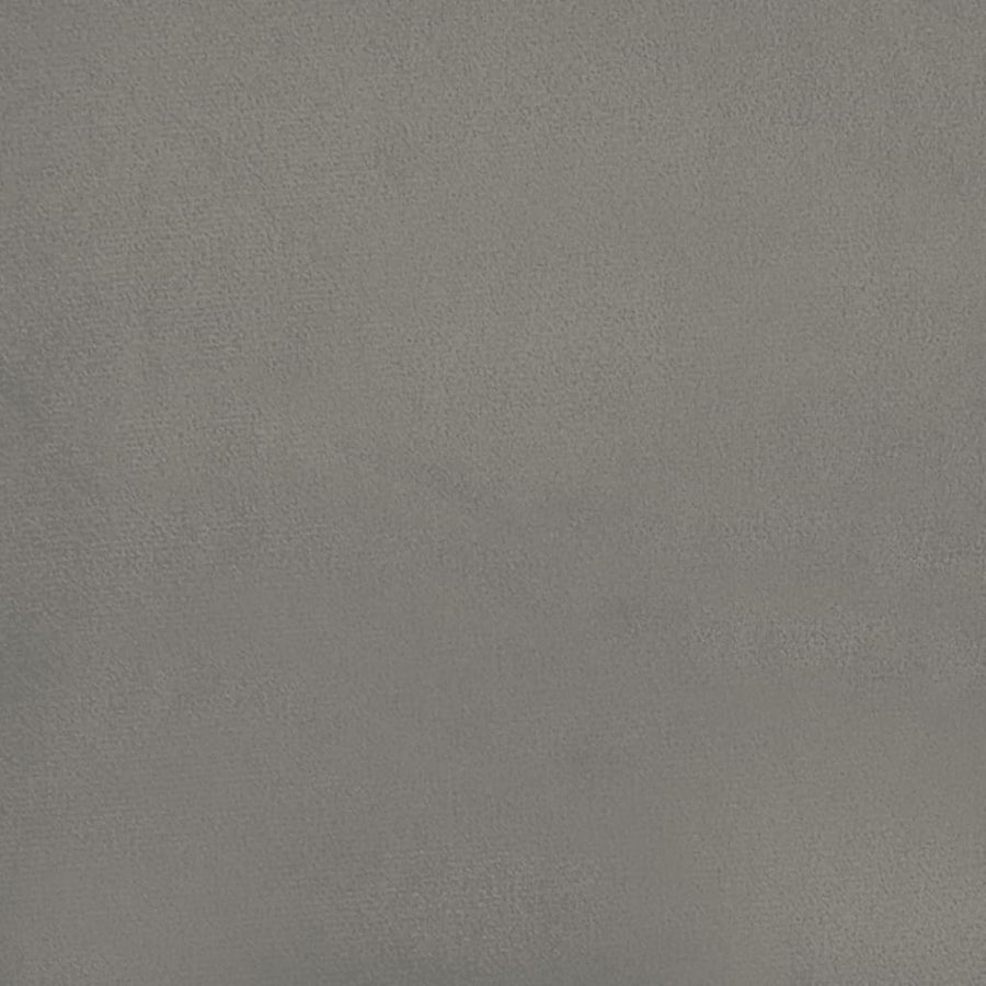 Boxspringframe fluweel lichtgrijs 100x200 cm 100 x 200 cm 25 cm