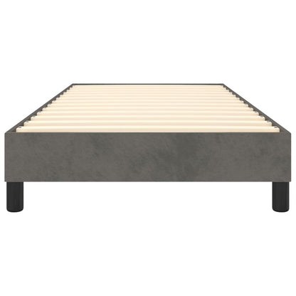 Boxspringframe Fluweel Donkergrijs 100 x 200 cm 25 cm