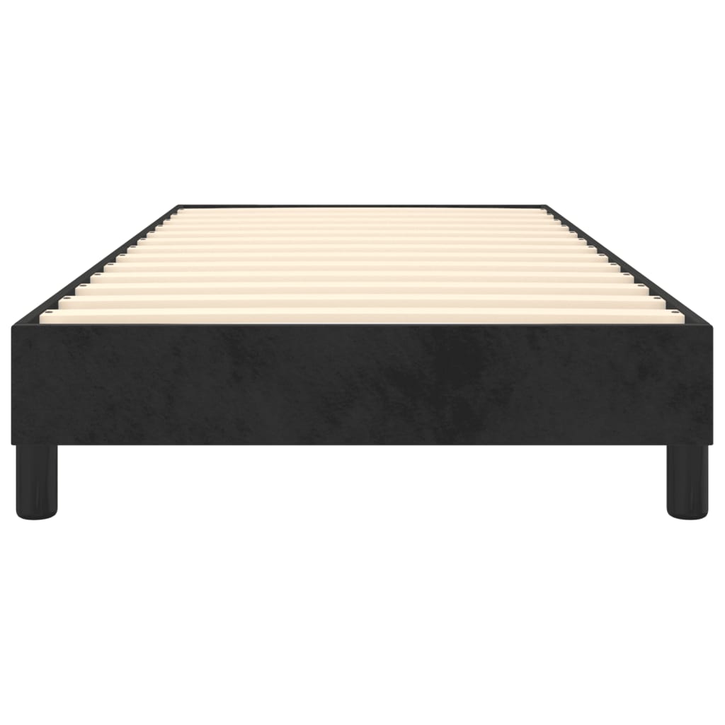 Boxspringframe Fluweel Zwart 100 x 200 cm 25 cm