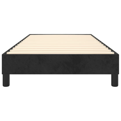 Boxspringframe Fluweel Zwart 100 x 200 cm 25 cm
