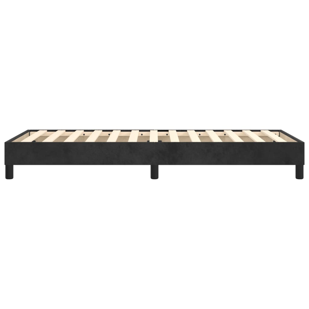 Boxspringframe Fluweel Zwart 100 x 200 cm 25 cm