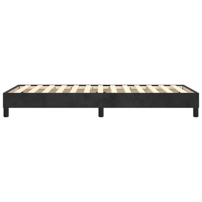 Boxspringframe Fluweel Zwart 100 x 200 cm 25 cm