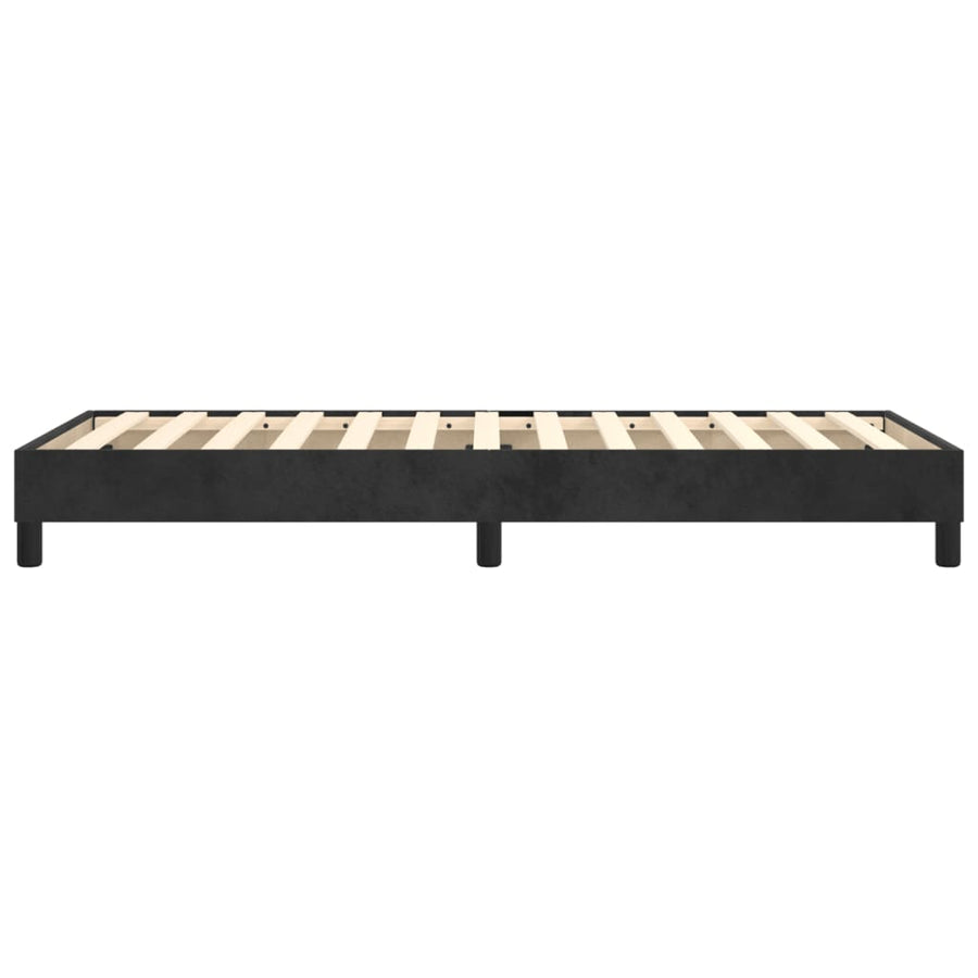 Boxspringframe Fluweel Zwart 100 x 200 cm 25 cm