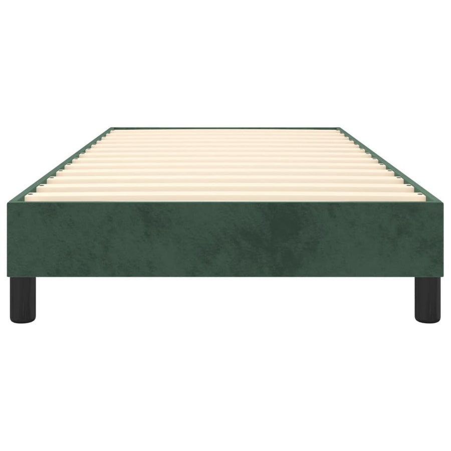 Boxspringframe Fluweel Donkergroen 100 x 200 cm 25 cm