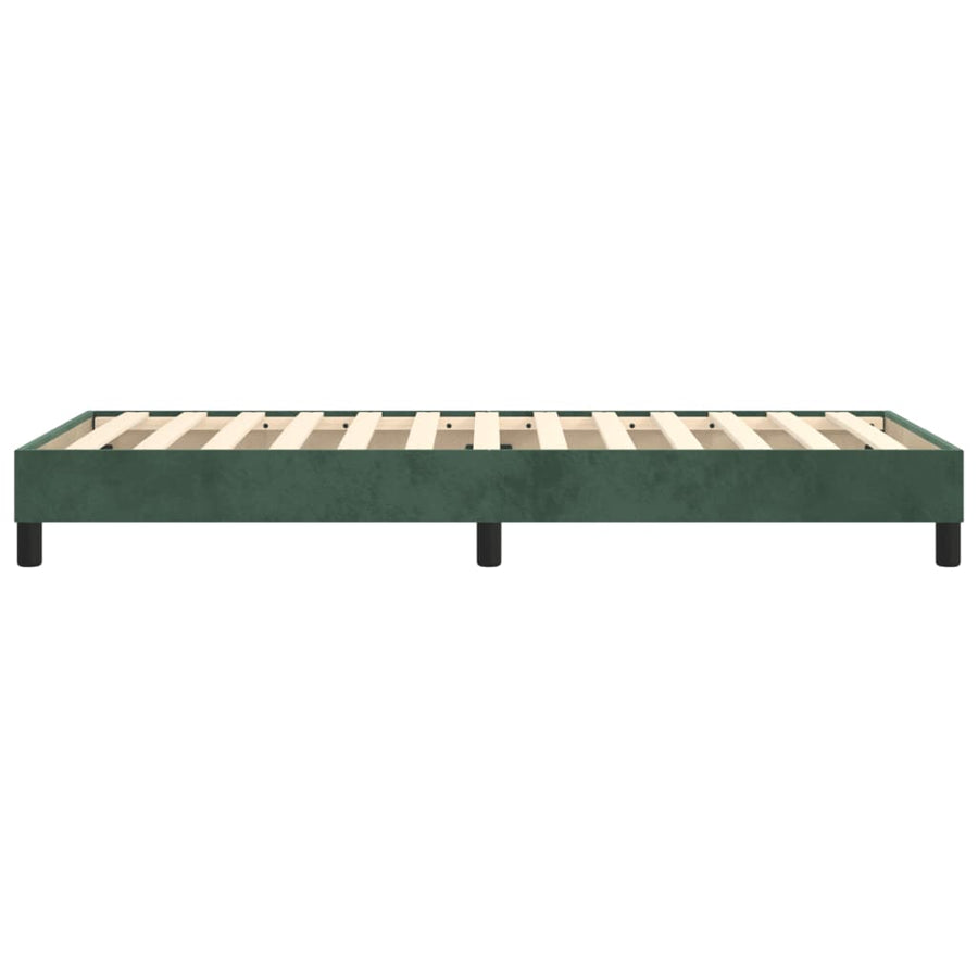 Boxspringframe Fluweel Donkergroen 100 x 200 cm 25 cm