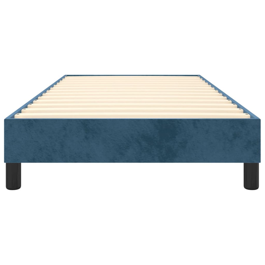 Boxspringframe Fluweel Donkerblauw 100 x 200 cm 25 cm