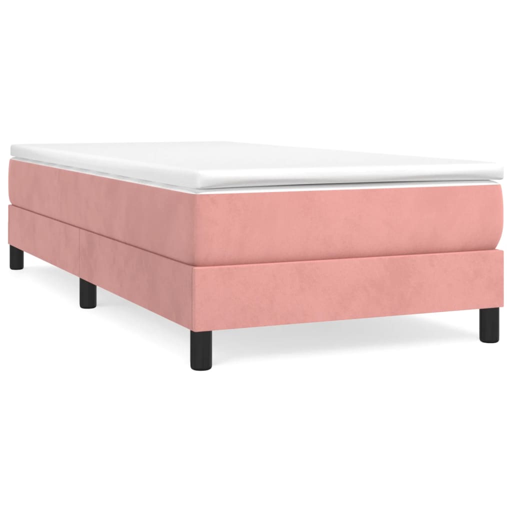 Boxspringframe Fluweel Roze 100 x 200 cm 25 cm