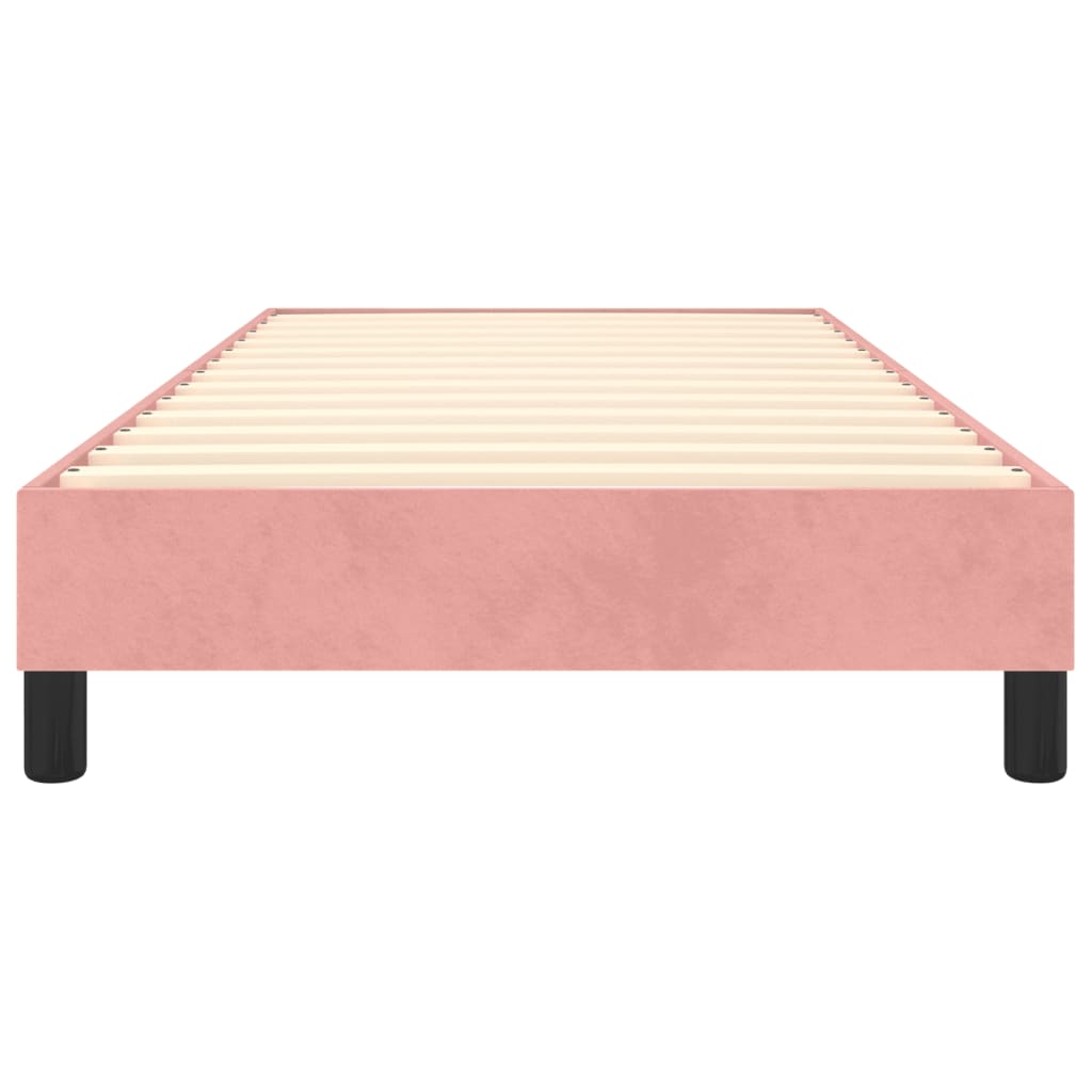 Boxspringframe Fluweel Roze 100 x 200 cm 25 cm