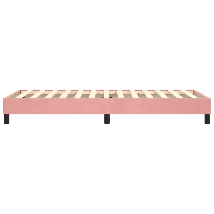 Boxspringframe Fluweel Roze 100 x 200 cm 25 cm