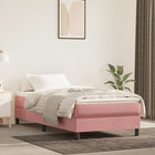 Boxspringframe Fluweel Roze 100 x 200 cm 25 cm