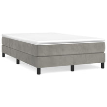 Boxspringframe Fluweel Lichtgrijs 120 x 200 cm 25 cm