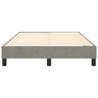 Boxspringframe Fluweel Lichtgrijs 120 x 200 cm 25 cm