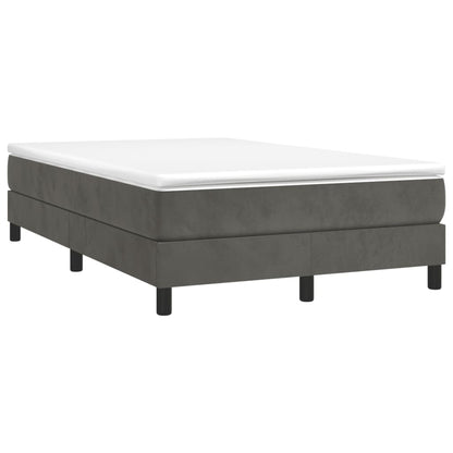 Boxspringframe Fluweel Donkergrijs 120 x 200 cm 25 cm