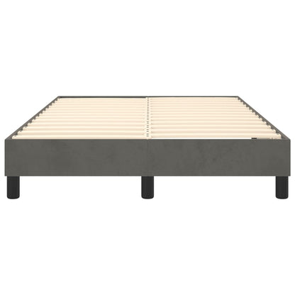 Boxspringframe Fluweel Donkergrijs 120 x 200 cm 25 cm