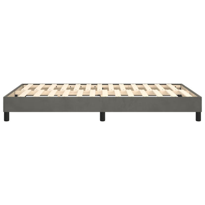 Boxspringframe Fluweel Donkergrijs 120 x 200 cm 25 cm