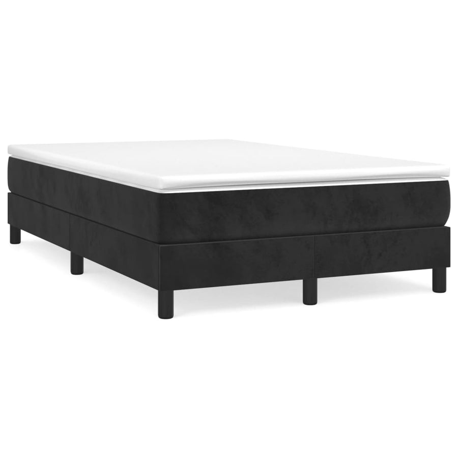 Boxspringframe Fluweel Zwart 120 x 200 cm 25 cm