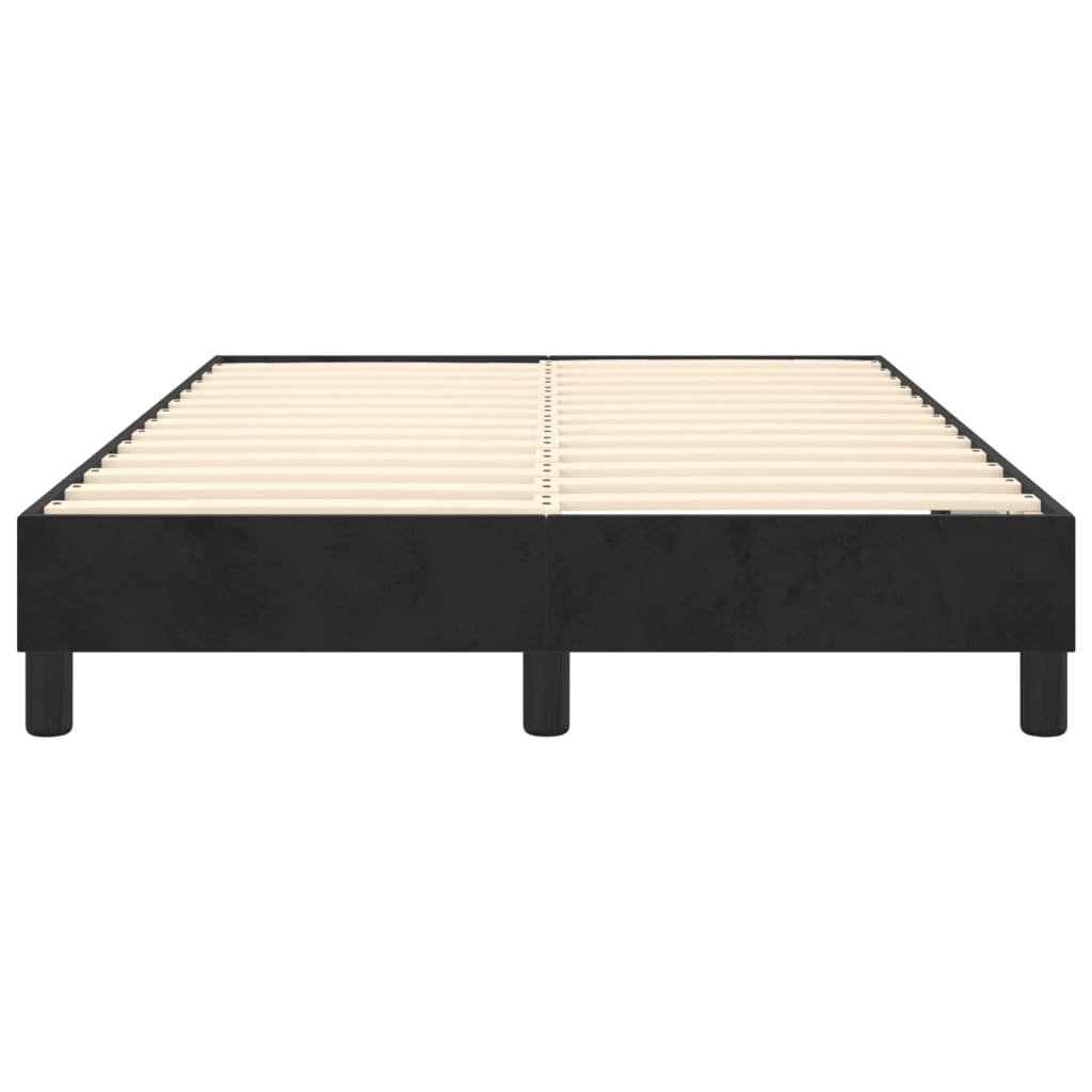 Boxspringframe Fluweel Zwart 120 x 200 cm 25 cm