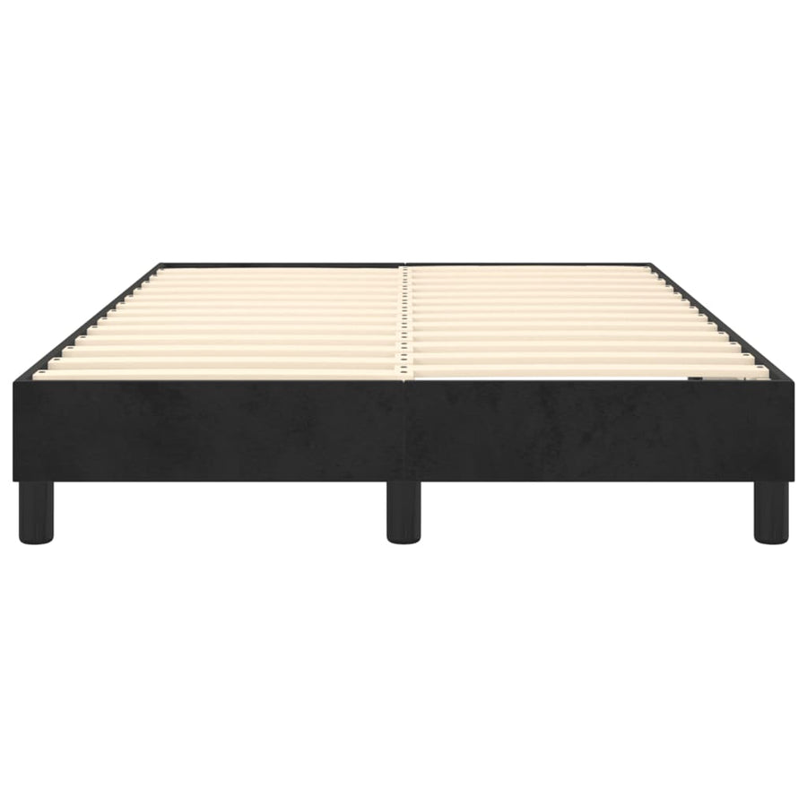 Boxspringframe Fluweel Zwart 120 x 200 cm 25 cm