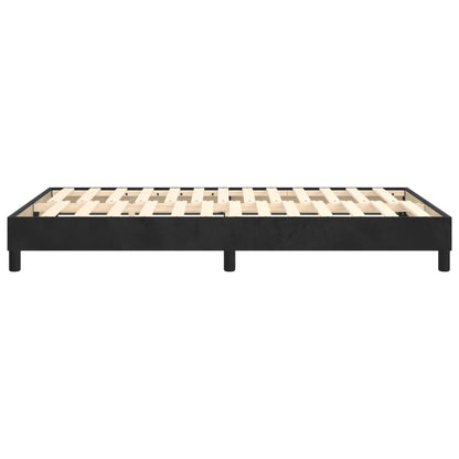 Boxspringframe Fluweel Zwart 120 x 200 cm 25 cm