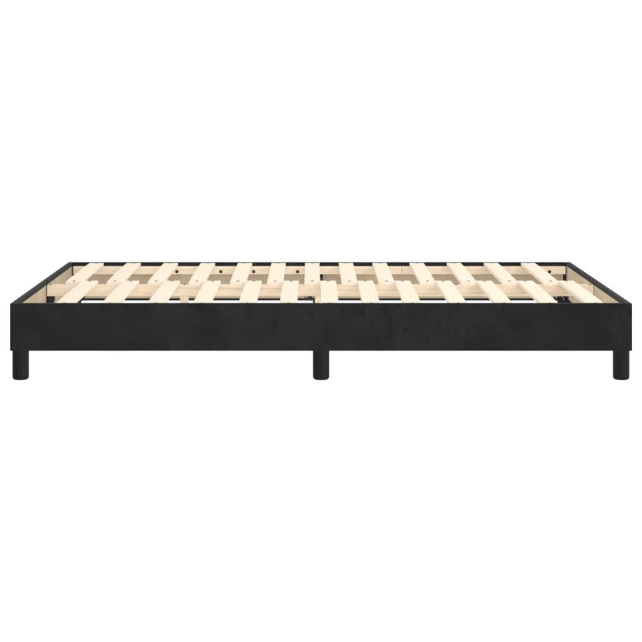 Boxspringframe Fluweel Zwart 120 x 200 cm 25 cm