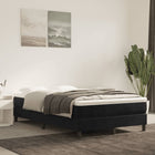 Boxspringframe Fluweel Zwart 120 x 200 cm 25 cm