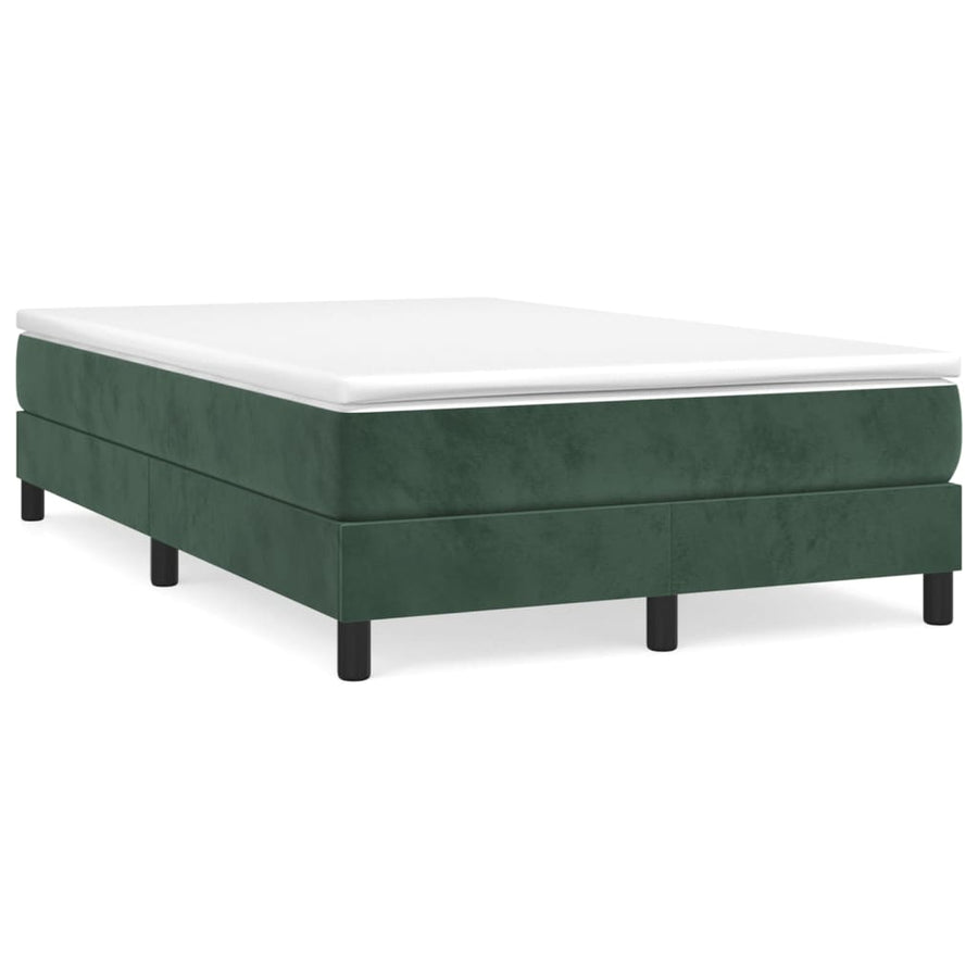 Boxspringframe Fluweel Donkergroen 120 x 200 cm 25 cm