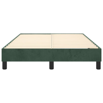 Boxspringframe Fluweel Donkergroen 120 x 200 cm 25 cm