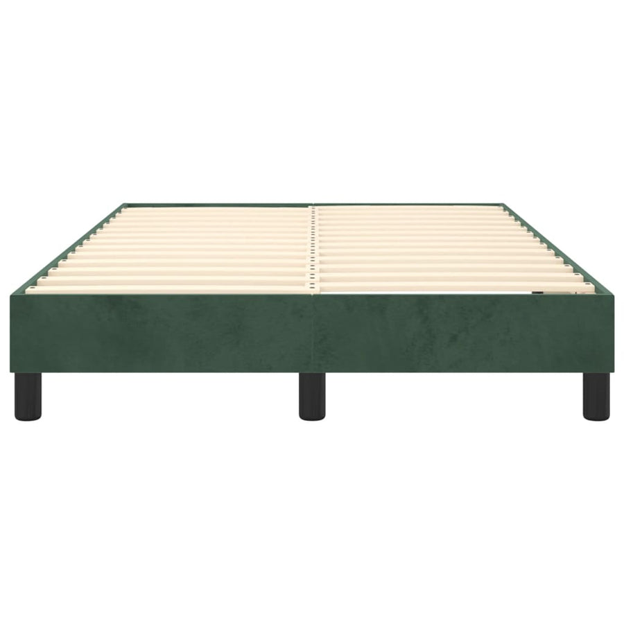 Boxspringframe Fluweel Donkergroen 120 x 200 cm 25 cm