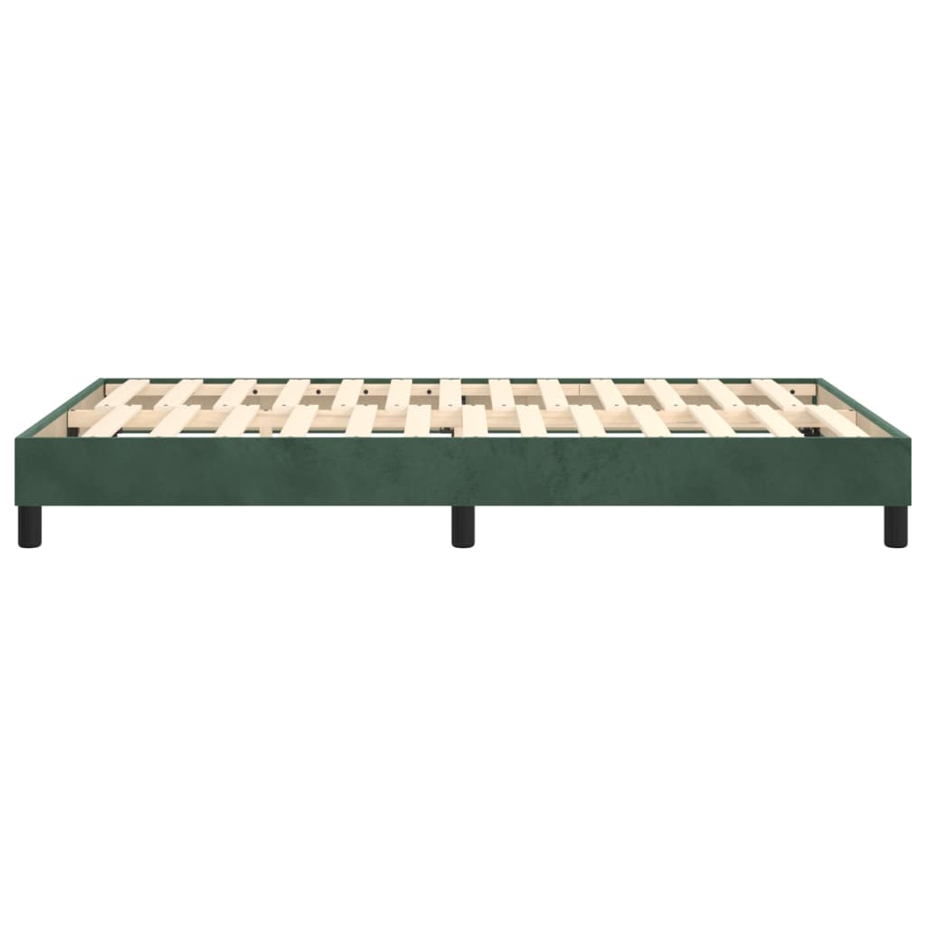 Boxspringframe Fluweel Donkergroen 120 x 200 cm 25 cm