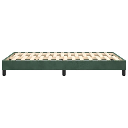 Boxspringframe Fluweel Donkergroen 120 x 200 cm 25 cm