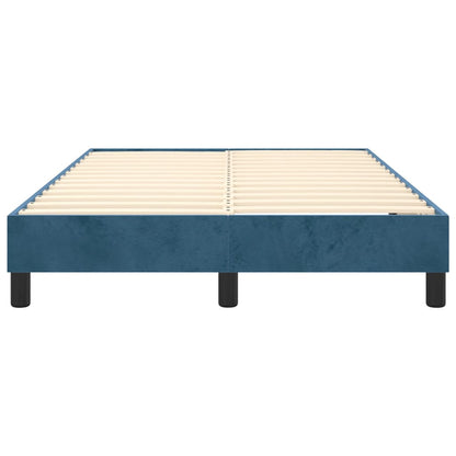 Boxspringframe fluweel donkerblauw 120x200 cm 120 x 200 cm 25 cm