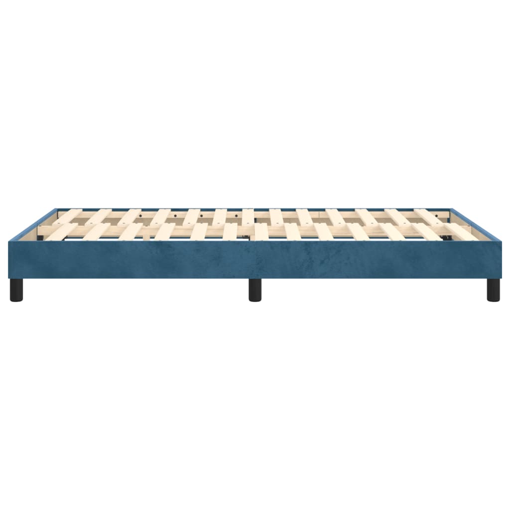 Boxspringframe fluweel donkerblauw 120x200 cm 120 x 200 cm 25 cm
