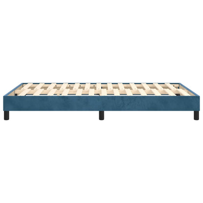 Boxspringframe fluweel donkerblauw 120x200 cm 120 x 200 cm 25 cm