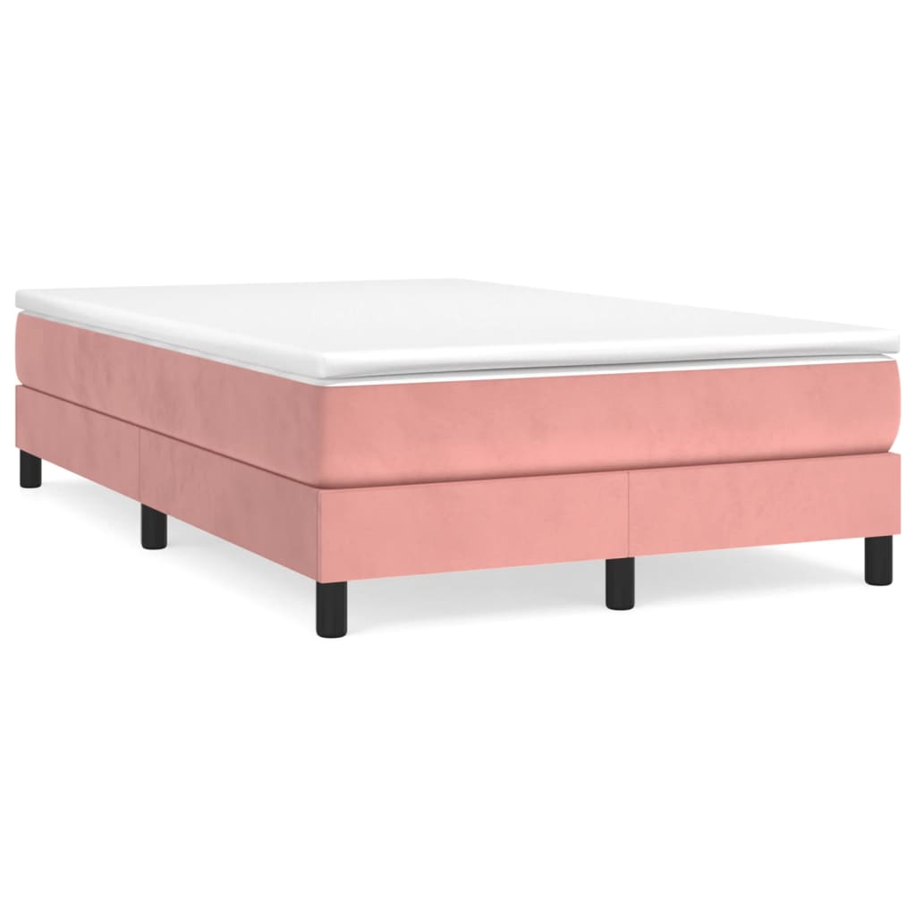 Boxspringframe Fluweel Roze 120 x 200 cm 25 cm