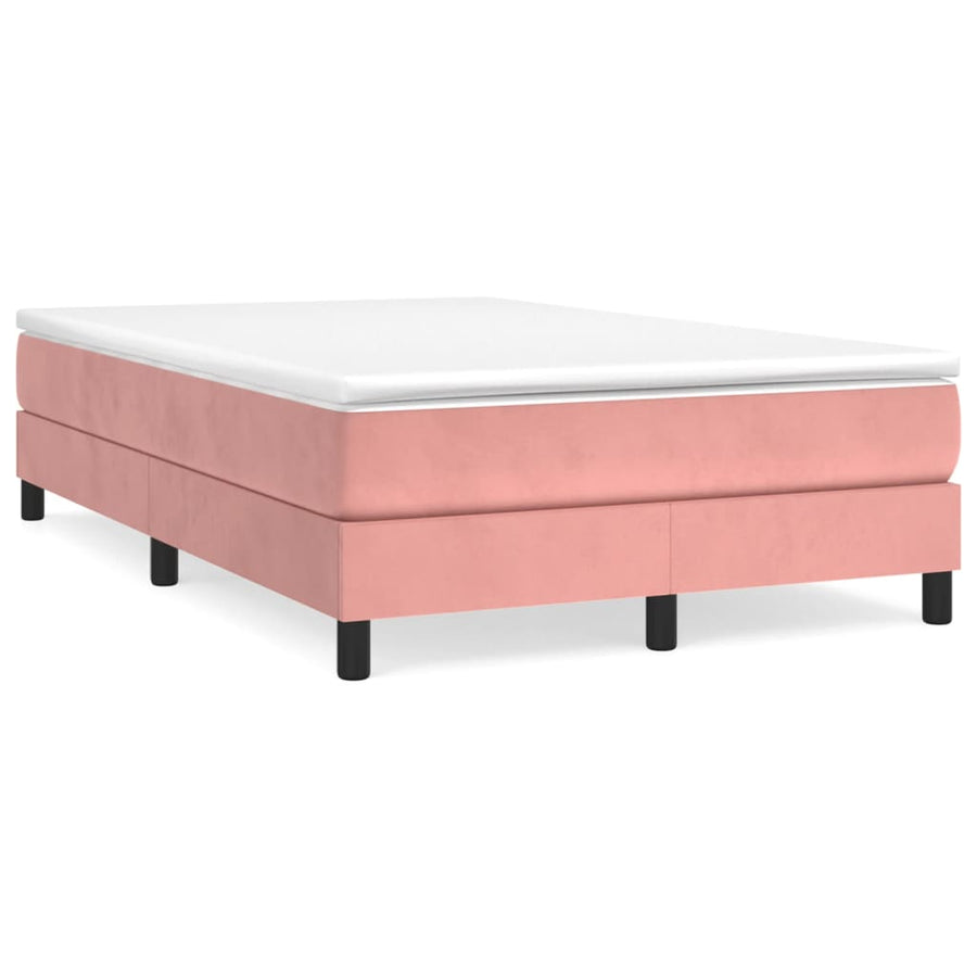 Boxspringframe Fluweel Roze 120 x 200 cm 25 cm
