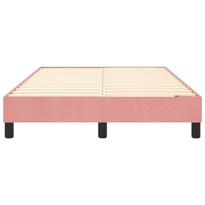 Boxspringframe Fluweel Roze 120 x 200 cm 25 cm