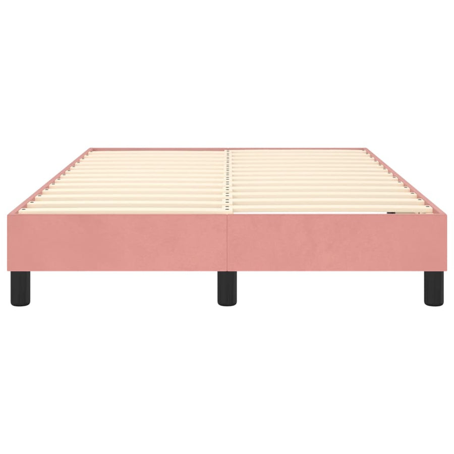 Boxspringframe Fluweel Roze 120 x 200 cm 25 cm