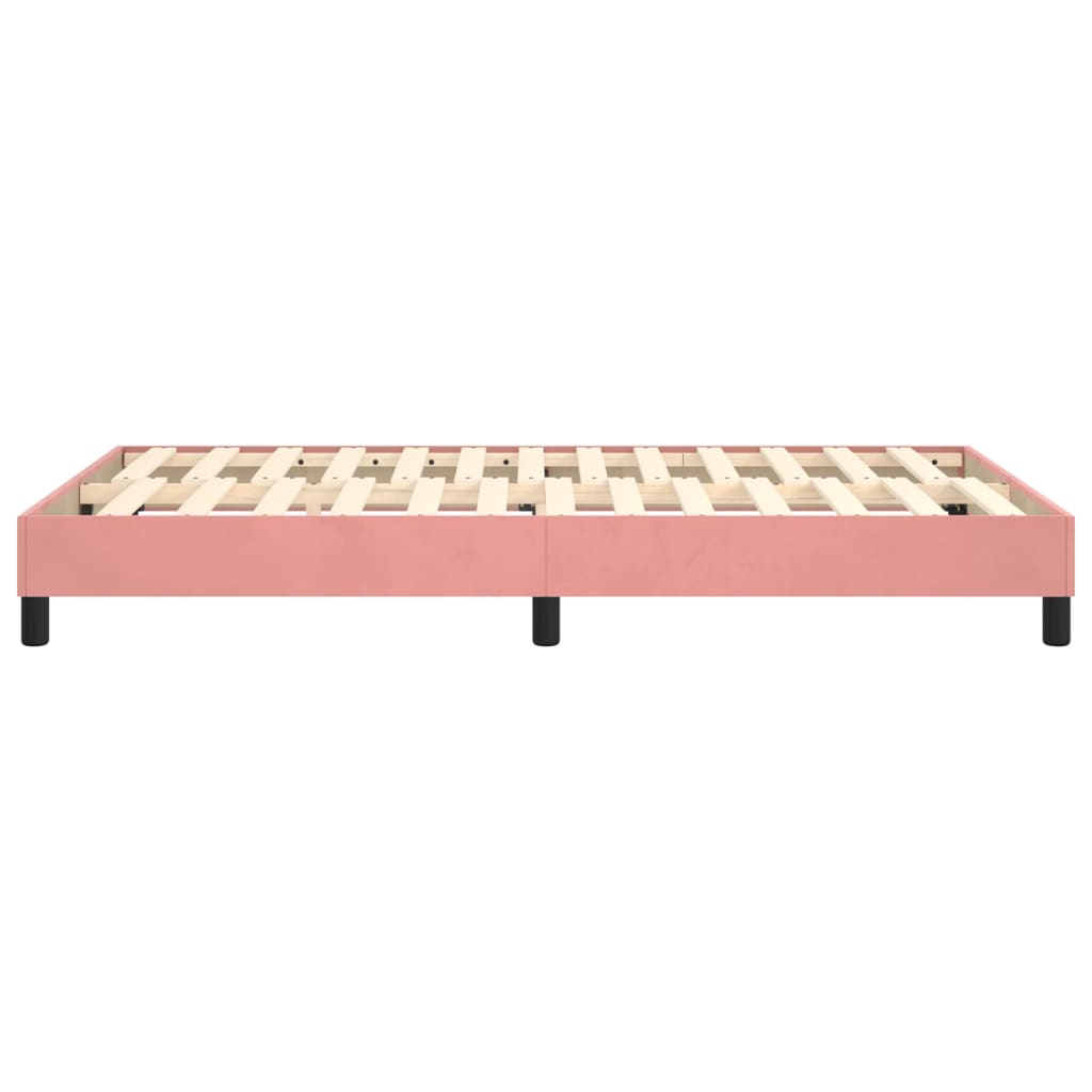 Boxspringframe Fluweel Roze 120 x 200 cm 25 cm