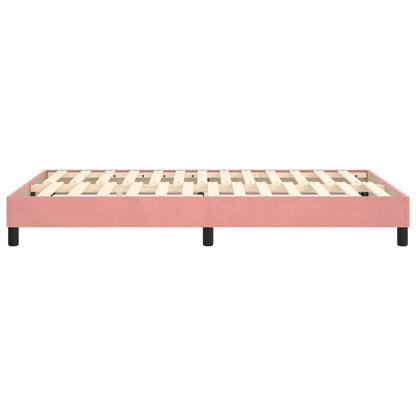 Boxspringframe Fluweel Roze 120 x 200 cm 25 cm