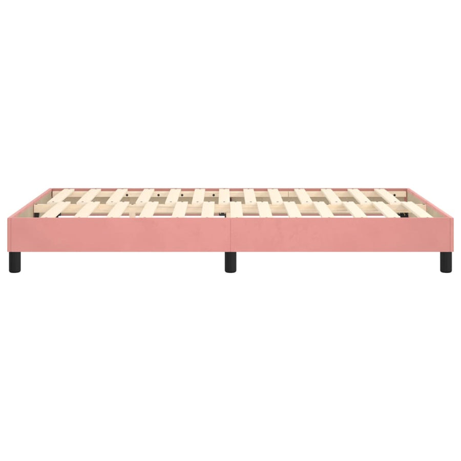 Boxspringframe Fluweel Roze 120 x 200 cm 25 cm