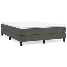Boxspringframe Fluweel Donkergrijs 140 x 190 cm 25 cm