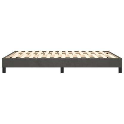 Boxspringframe Fluweel Donkergrijs 140 x 190 cm 25 cm
