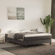 Boxspringframe Fluweel Donkergrijs 140 x 190 cm 25 cm