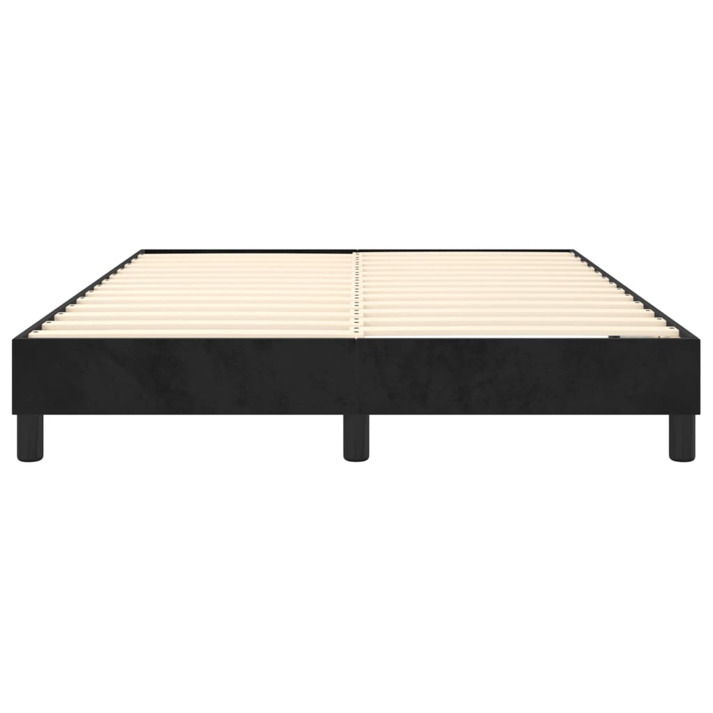 Boxspringframe Fluweel Zwart 140 x 190 cm 25 cm