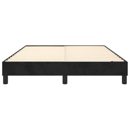 Boxspringframe Fluweel Zwart 140 x 190 cm 25 cm