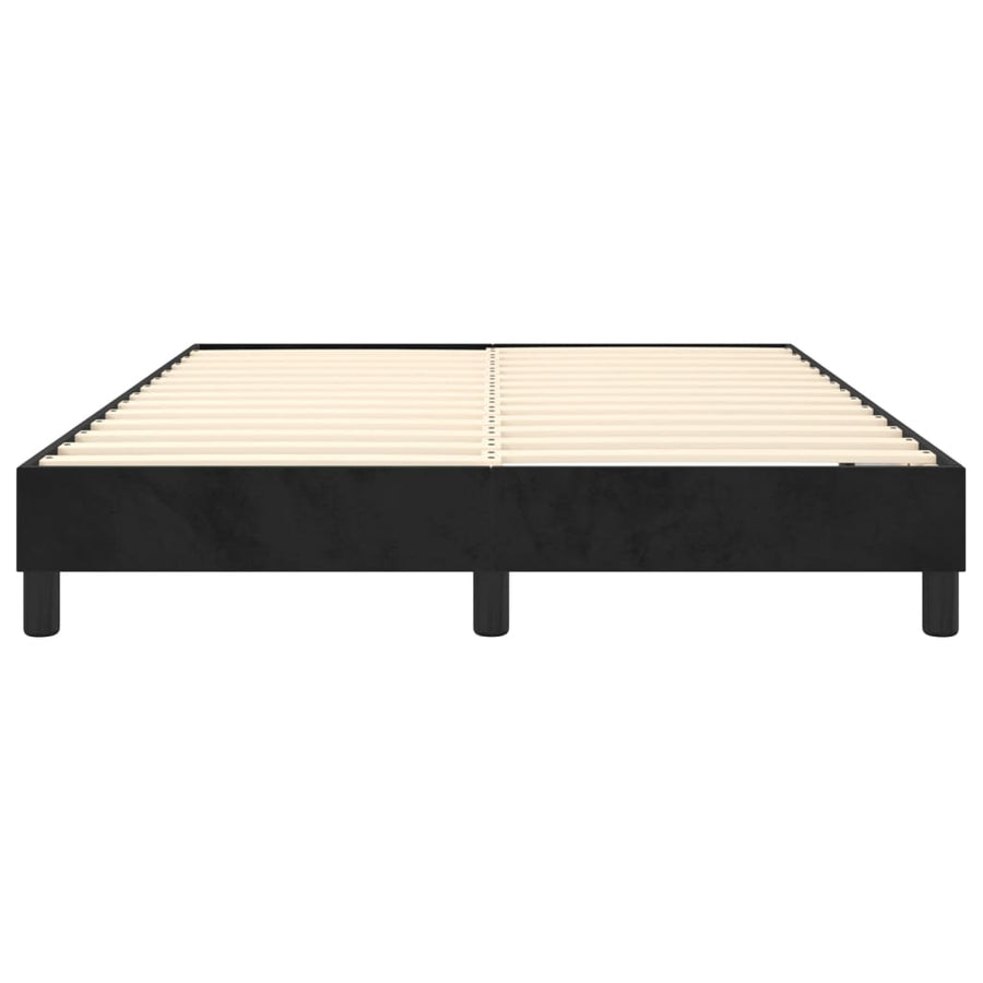 Boxspringframe Fluweel Zwart 140 x 190 cm 25 cm